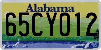 AL license plate 65CY012