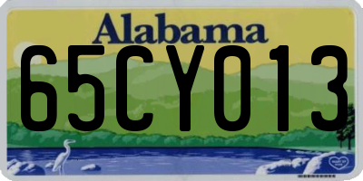 AL license plate 65CY013