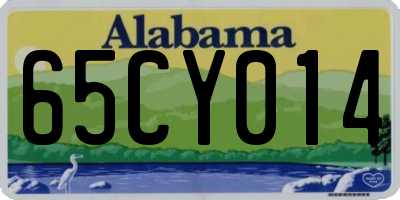 AL license plate 65CY014