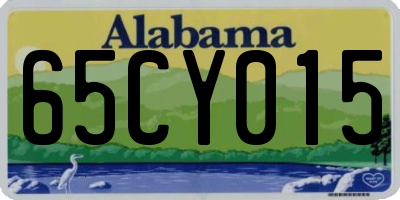 AL license plate 65CY015