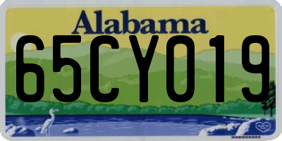 AL license plate 65CY019