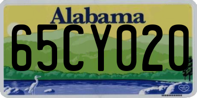 AL license plate 65CY020