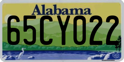 AL license plate 65CY022