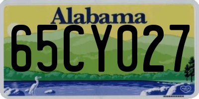 AL license plate 65CY027
