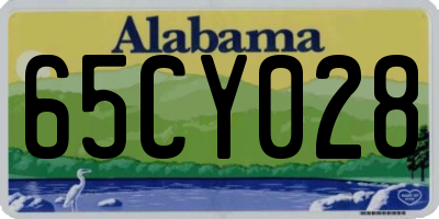 AL license plate 65CY028