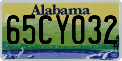 AL license plate 65CY032