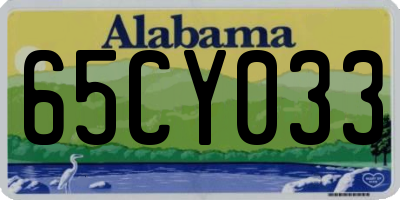 AL license plate 65CY033