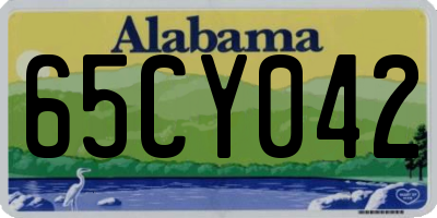 AL license plate 65CY042