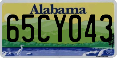 AL license plate 65CY043