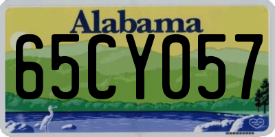 AL license plate 65CY057