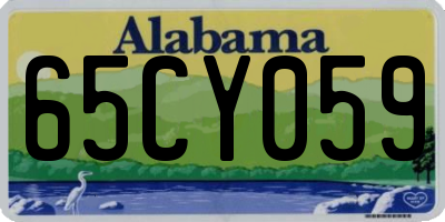 AL license plate 65CY059