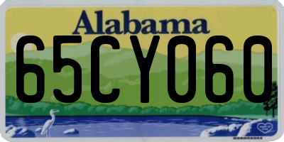 AL license plate 65CY060