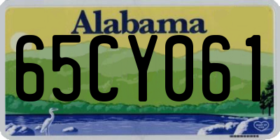 AL license plate 65CY061