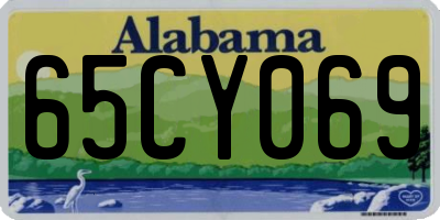 AL license plate 65CY069