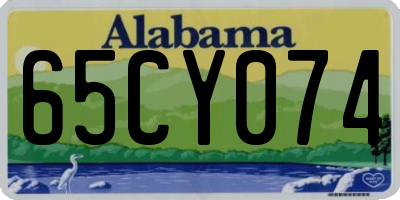 AL license plate 65CY074