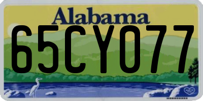 AL license plate 65CY077