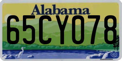 AL license plate 65CY078