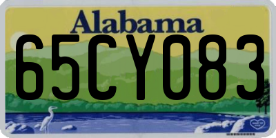 AL license plate 65CY083
