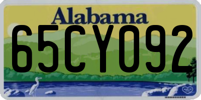 AL license plate 65CY092
