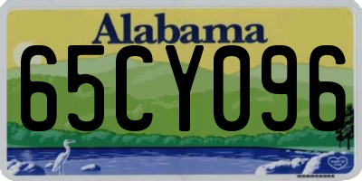 AL license plate 65CY096