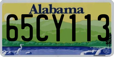 AL license plate 65CY113