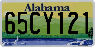 AL license plate 65CY121