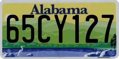 AL license plate 65CY127