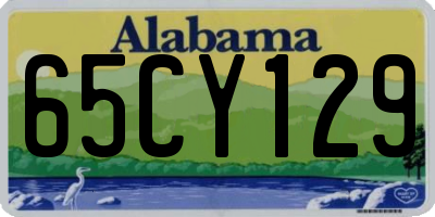 AL license plate 65CY129