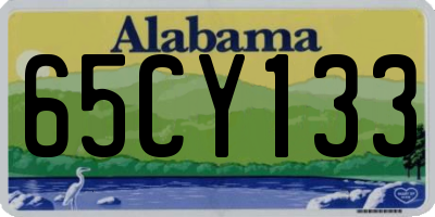 AL license plate 65CY133