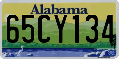 AL license plate 65CY134