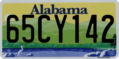 AL license plate 65CY142