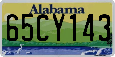 AL license plate 65CY143