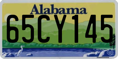 AL license plate 65CY145