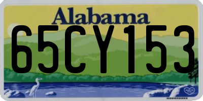 AL license plate 65CY153