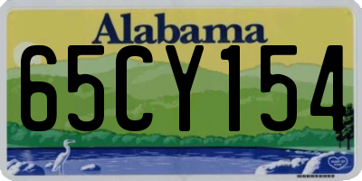 AL license plate 65CY154