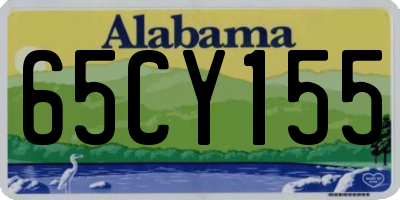 AL license plate 65CY155