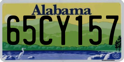 AL license plate 65CY157