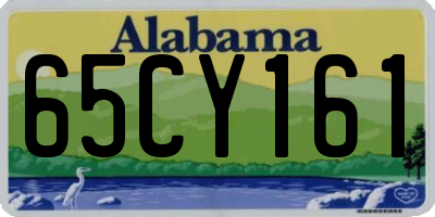 AL license plate 65CY161