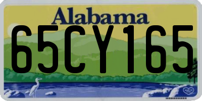 AL license plate 65CY165