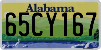 AL license plate 65CY167