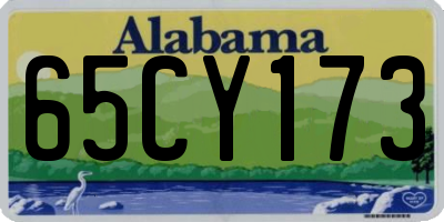 AL license plate 65CY173
