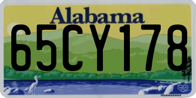 AL license plate 65CY178