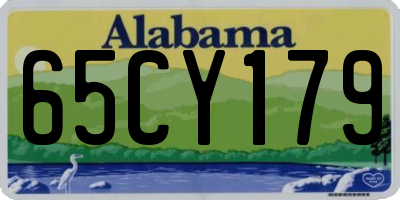 AL license plate 65CY179