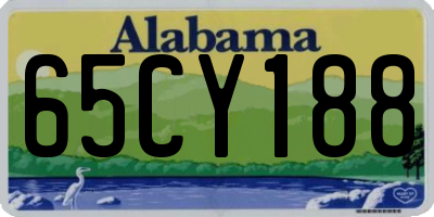 AL license plate 65CY188