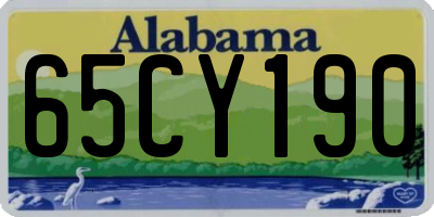 AL license plate 65CY190