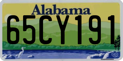AL license plate 65CY191