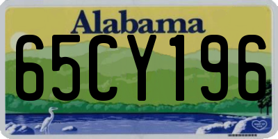 AL license plate 65CY196