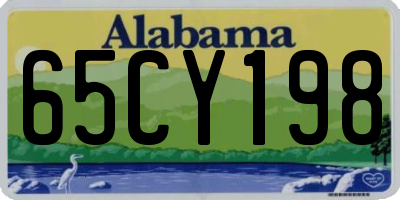 AL license plate 65CY198