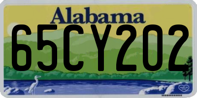 AL license plate 65CY202