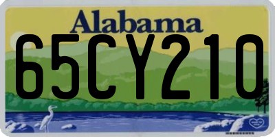 AL license plate 65CY210